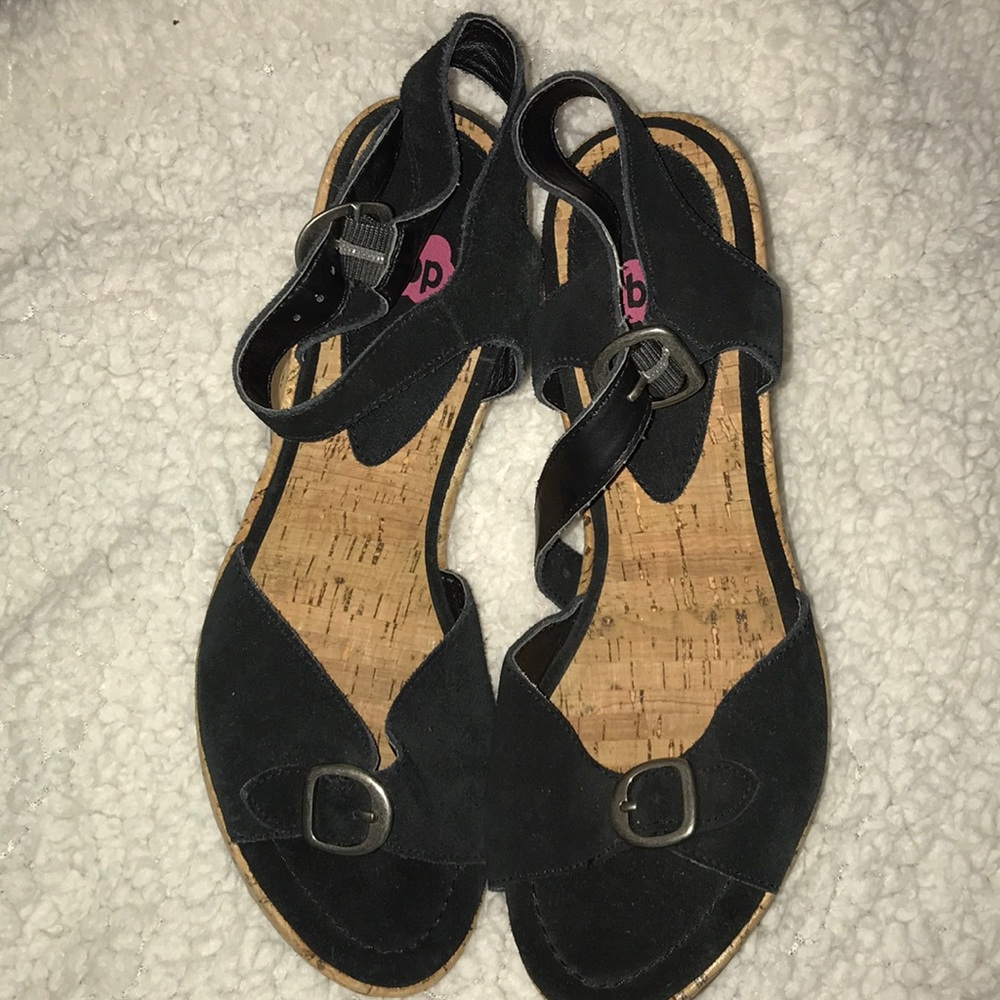 Suede and cork wedges like new! With tags